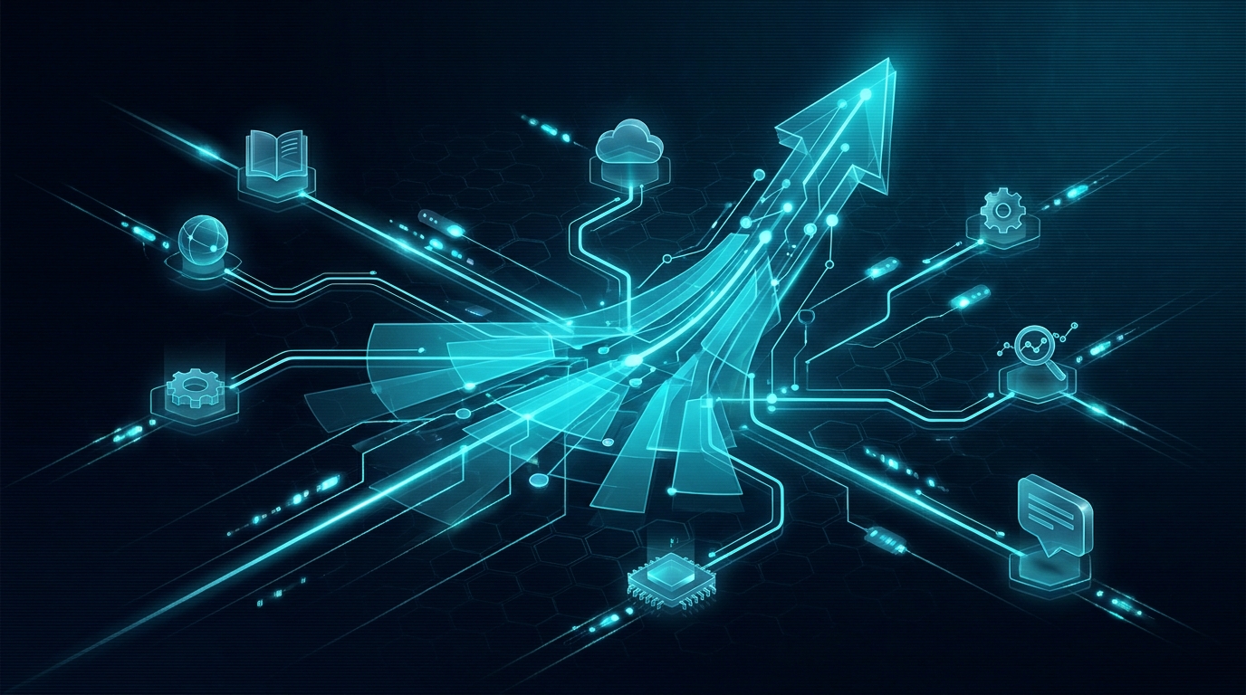 Abstract illustration for: Anthropic Filed for an IPO. Here's What That Actually Means for the Tools You Use.