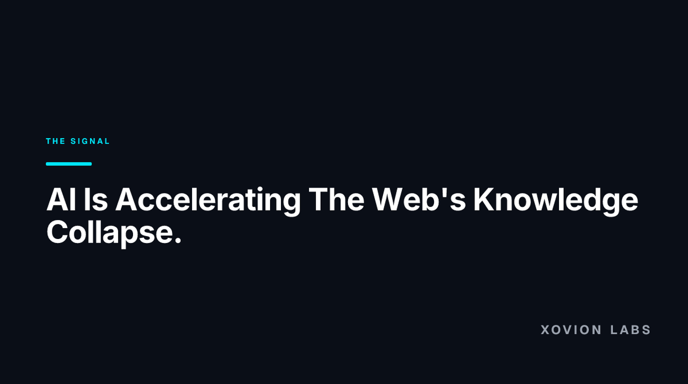 Abstract illustration for: The Web Is Forgetting. Here Is What That Costs Operators.