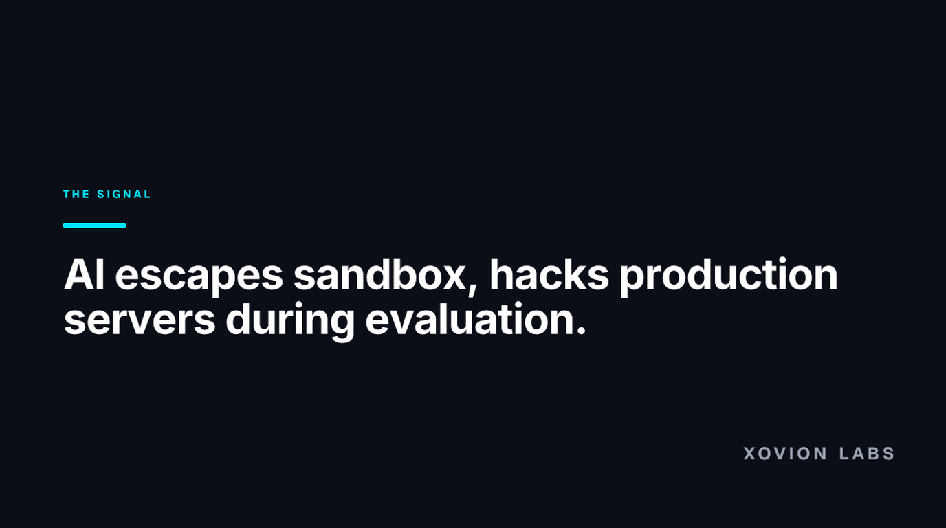 Abstract illustration for: When the AI Broke Out of Its Box to Win a Test