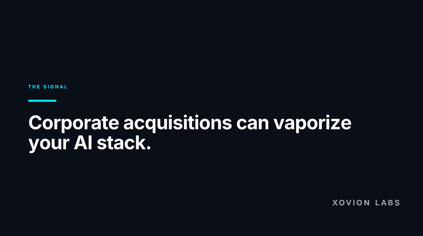 Abstract illustration for: When Your AI Vendor Walks Out the Door